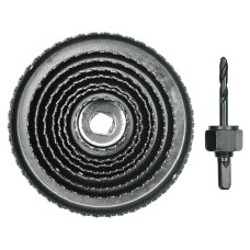 WYCINARKA DO OTWORÓW W DREWNIE 38-127 MM, 9 SZT. 22572