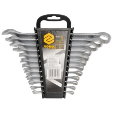 KLUCZE PŁASKO-OCZKOWE 6-22 MM, ZEST.12 SZT. SATYNA 51722