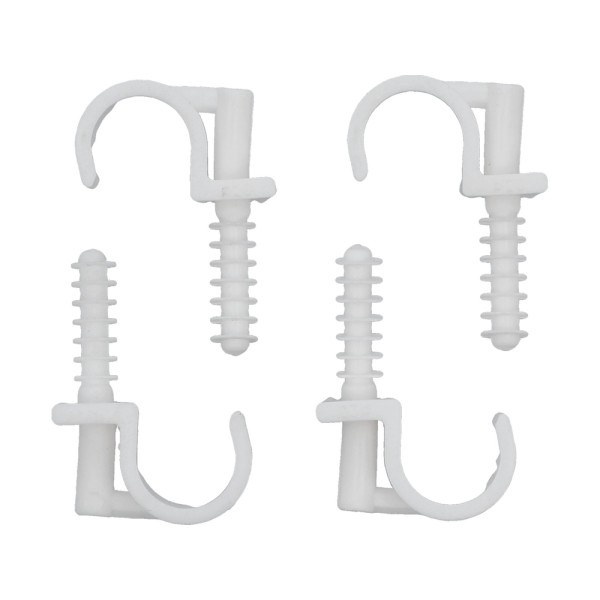 UCHWYTY MONTAŻOWE, INSTALATORSKIE Z KOŁKIEM SZYBKIEGO MONTAŻU DO RUR 20MM 4SZT. 54852