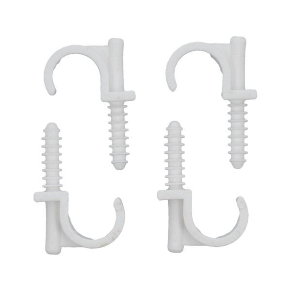 UCHWYTY MONTAŻOWE, INSTALATORSKIE Z KOŁKIEM SZYBKIEGO MONTAŻU DO RUR 22MM 4SZT. 54853