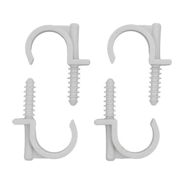 UCHWYTY MONTAŻOWE, INSTALATORSKIE Z KOŁKIEM SZYBKIEGO MONTAŻU DO RUR 28MM 4SZT. 54855