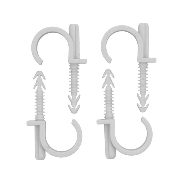 UCHWYTY MONTAŻOWE, INSTALATORSKIE Z KOŁKIEM SZYBKIEGO MONTAŻU DO RUR 32MM 4SZT. 54856