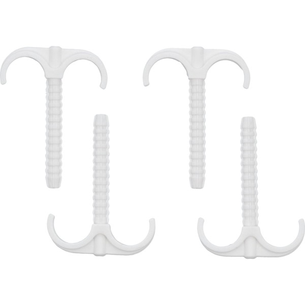 HAKI MONTAŻOWE BIS, INSTALATORSKIE PODWÓJNE Z KOŁKIEM SZYBKIEGO MONTAŻU DO RUR 15-28MM 4SZT. 54871