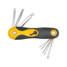 KLUCZE HEX 1,5-8 MM, KOŃCÓWKI KULISTE, CR-V, ZESTAW 8 SZT. 56505