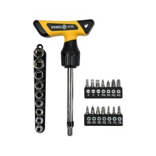 WKRĘTAK Z GRZECHOTKĄ Z WYMIENNYMI BITAMI 25 SZT. 65105