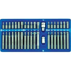 KLUCZE SPECJALNE HEX, TORX, SPLINE, ZESTAW 40 SZT.W METALOWEJ KASECIE 66400