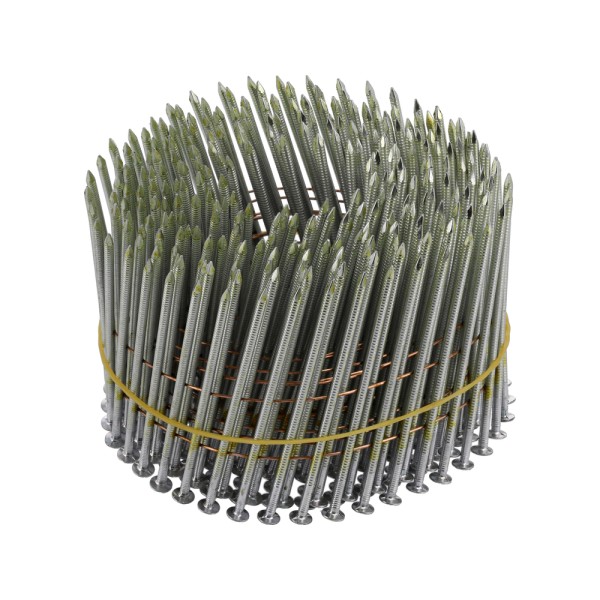 GWOŹDZIE BĘBNOWE DO GWOŹDZIAREK, PIERŚCIENIOWE, OCYNKOWANE, KOLETOWANE 75X2,5MM 3600SZT. 72020