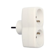 ROZGAŁĘŹNIK 2 GNIAZDA Z UZIEMIENIEM 72404