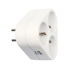 ROZGAŁĘŹNIK 3 GNIAZDA Z UZIEMIENIEM 72407