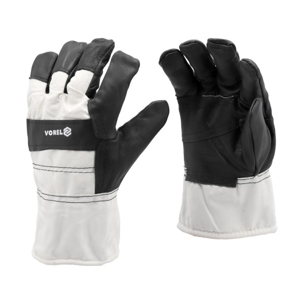 RĘKAWICE OCIEPLANE SKÓRA / BAWEŁNA 74003