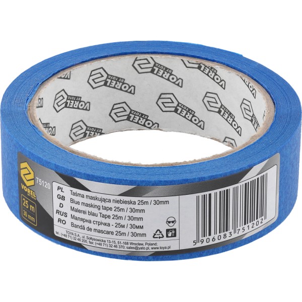TAŚMA MASKUJĄCA NIEBIESKA 25M/30MM 75120