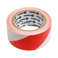 TAŚMA OSTRZEGAWCZA, KLEJĄCA, BIAŁO/CZERWONA 48 MM X 33 M 75230