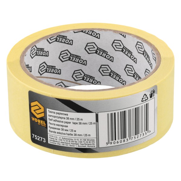 TAŚMA PAPIEROWA SAMOPRZYLEPNA 38/25M 75273