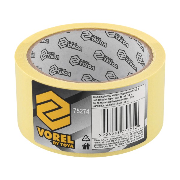 TAŚMA PAPIEROWA SAMOPRZYLEPNA 48/25M 75274