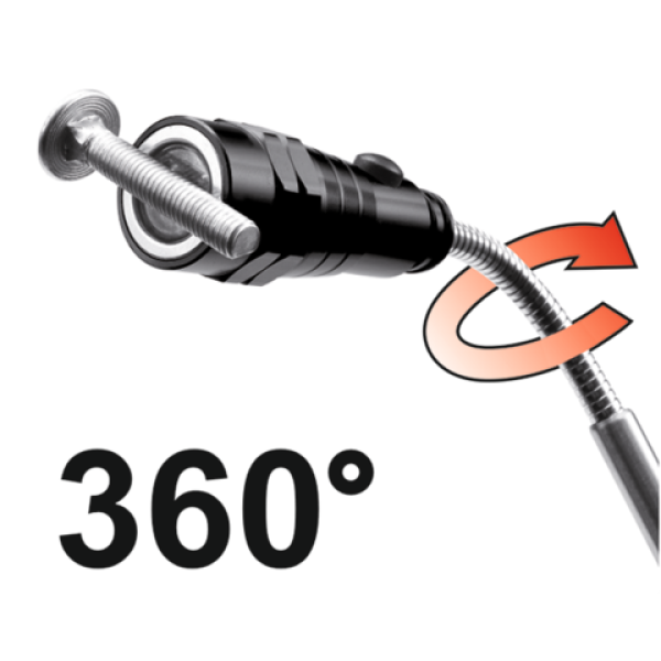 LAMPKA CHWYTAK TELESKOPOWY Z MAGNESEM I 3 DIODAMI 78405