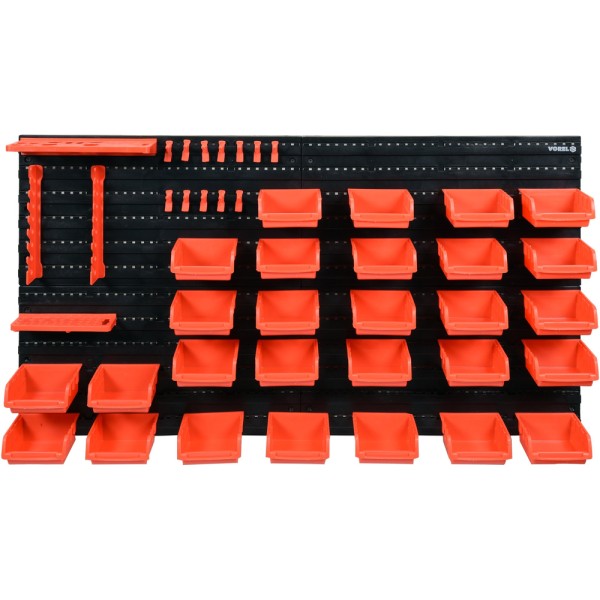 TABLICA NARZĘDZIOWA Z POJEMNIKAMI I UCHWYTAMI. ZESTAW 48 CZĘŚCI 78771