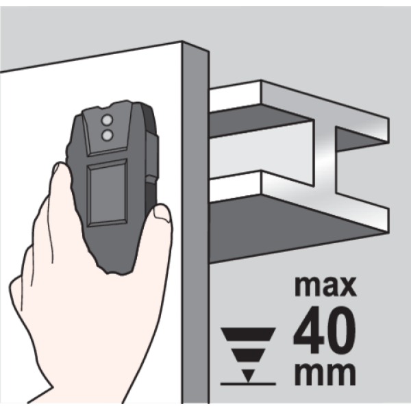 WYKRYWACZ PROFILI METALOWYCH I PRZEWODÓW POD NAPIĘCIEM 2 W 1 81786