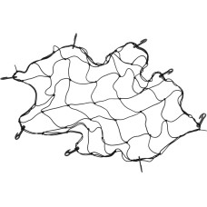 SIATKA DO BAGAŻNIKA Z 8 HAKAMI/ROZMIAR 90X90CM 82261