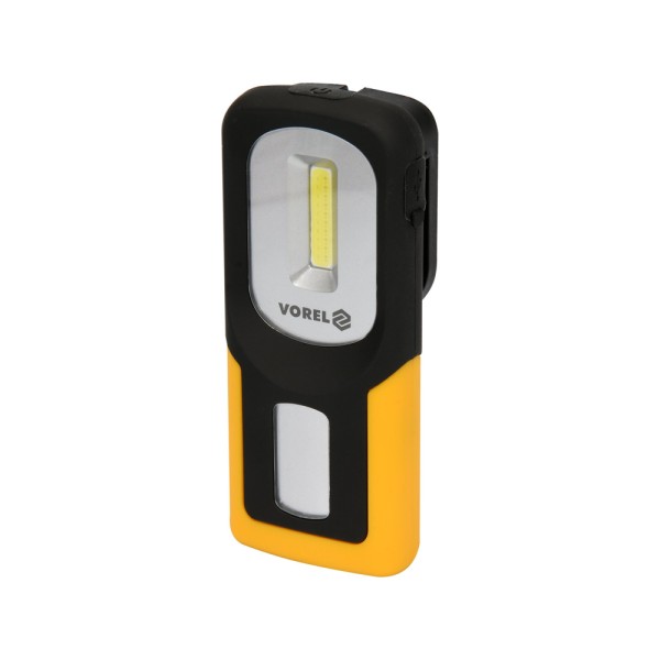 LAMPA RĘCZNA OBROTOWA COB LED 3W AKUMULATOROWA 82723