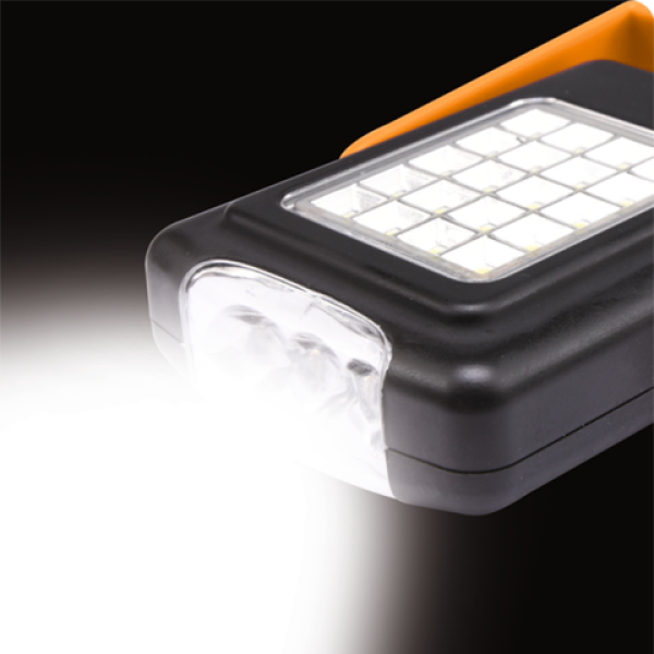 LAMPA RĘCZNA OBROTOWA 20+3 LED 82730