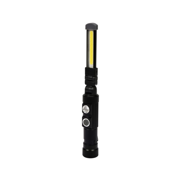 LAMPA WARSZTATOWA COB LED 3W 300LM, LI-ION 3,7V 600MAH, ALUMINIOWA 82734