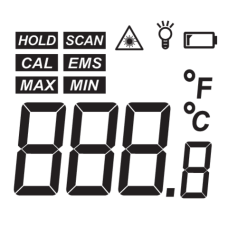 TERMOMETR BEZKONTAKTOWY PIROMETR
-50C+380C 84400