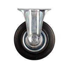KÓŁKO STAŁE Z CZARNĄ GUMĄ 125MM 87303