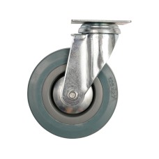 KÓŁKO SKRĘTNE Z SZARĄ GUMĄ 125MM 87364