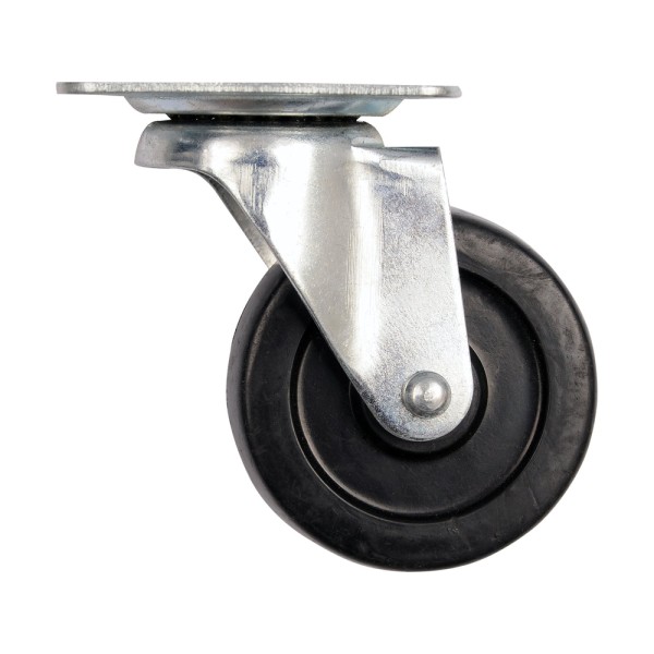 KÓŁKO SKRĘTNE Z CZARNĄ GUMĄ 65MM 87403