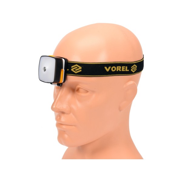 LAMPA CZOŁOWA 3W LED I 4 SMD LED AKU. 88677