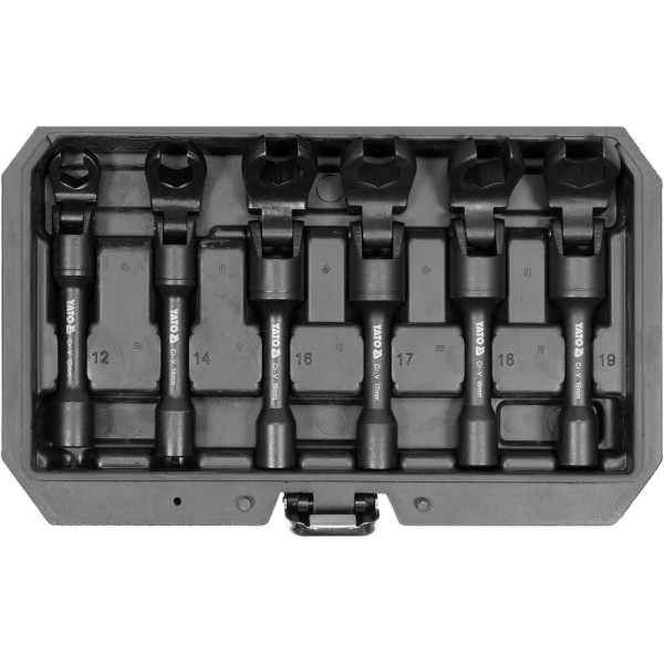 ZESTAW KLUCZY PRZEGUBOWYCH OCZKOWYCH OTWARTYCH 3/8