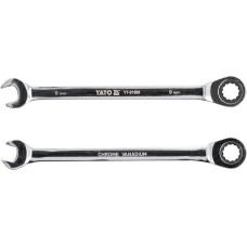 KLUCZ PŁASKO-OCZKOWY Z GRZECHOTKĄ 9MM YT-01909