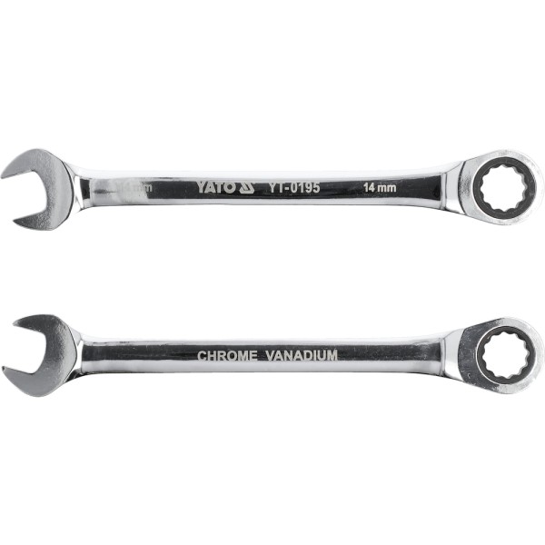 KLUCZ PŁASKO-OCZKOWY Z GRZECHOTKĄ 14 MM YT-0195