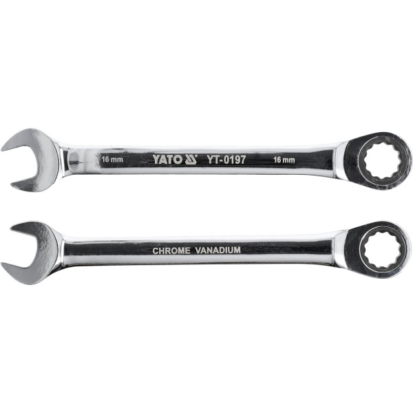 KLUCZ PŁASKO-OCZKOWY Z GRZECHOTKĄ 16 MM YT-0197