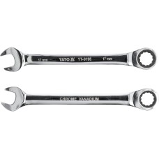 KLUCZ PŁASKO-OCZKOWY Z GRZECHOTKĄ 17 MM YT-0198