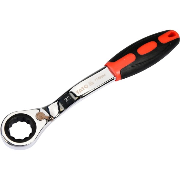 KLUCZ OCZKOWY ODGIĘTY Z GRZECHOTKĄ 22MM YT-02384