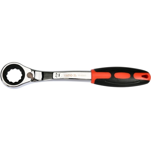 KLUCZ OCZKOWY ODGIĘTY Z GRZECHOTKĄ 24MM YT-02385