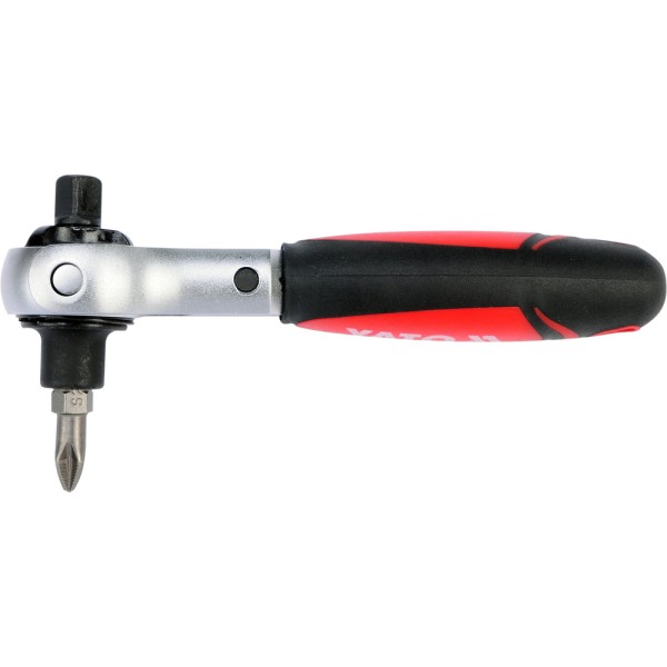 GRZECHOTKA 2W1 DO BITÓW I NASADEK Z GŁOWICĄ OBROTOWĄ YT-03311