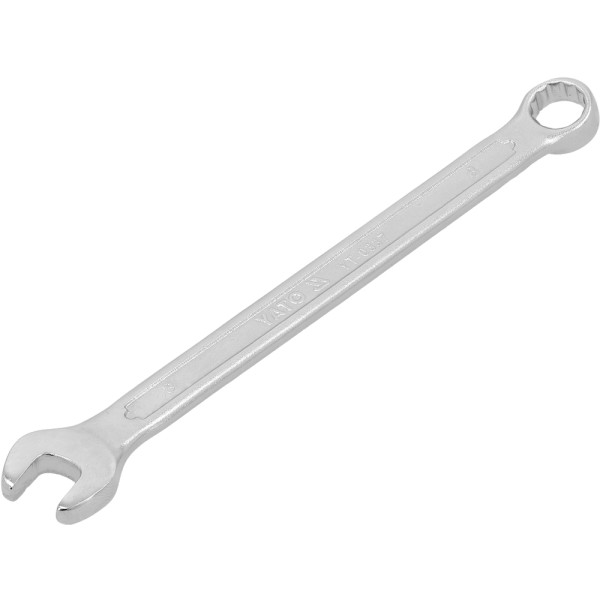 KLUCZ PŁASKO-OCZKOWY Z POLEROWANĄ GŁÓWKĄ 8 MM YT-0337