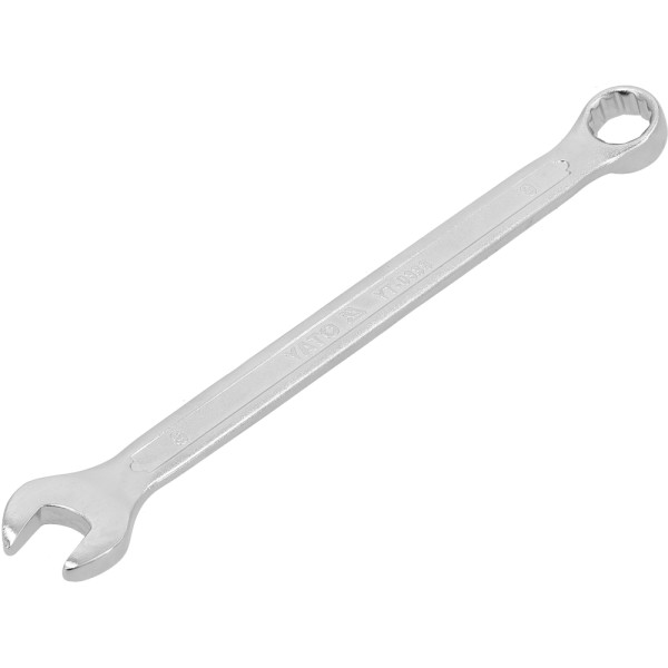 KLUCZ PŁASKO-OCZKOWY Z POLEROWANĄ GŁÓWKĄ 9 MM YT-0338