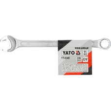 KLUCZ PŁASKO-OCZKOWY Z POLEROWANĄ GŁÓWKĄ 11 MM YT-0340