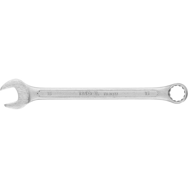 KLUCZ PŁASKO-OCZKOWY Z POLEROWANĄ GŁÓWKĄ 15 MM YT-0344