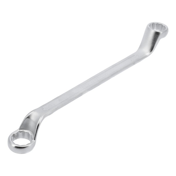 KLUCZ OCZKOWY ODGIĘTY Z POLEROWANĄ GŁÓWKĄ 18X19 MM YT-0389