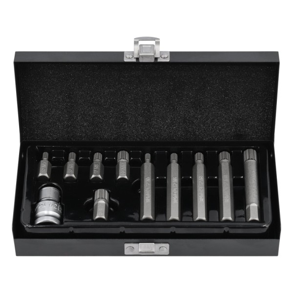 KOŃCÓWKI WKRĘTAKOWE SPLINE, ZESTAW 11 SZT. YT-0415