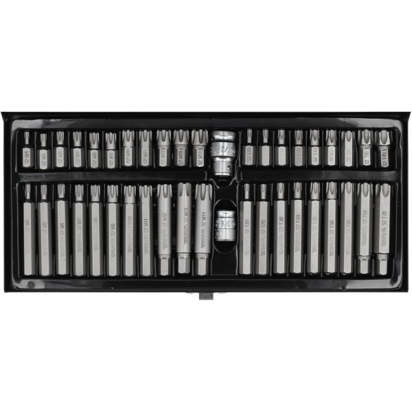 KOŃCÓWKI WKRĘTAKOWE RIBE, TORX SECURITY, ZESTAW 42 SZT. YT-0420
