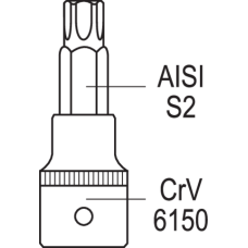 ZESTAW KLUCZY TORX SECUR. NA SZYNIE 12CZ. YT-04332