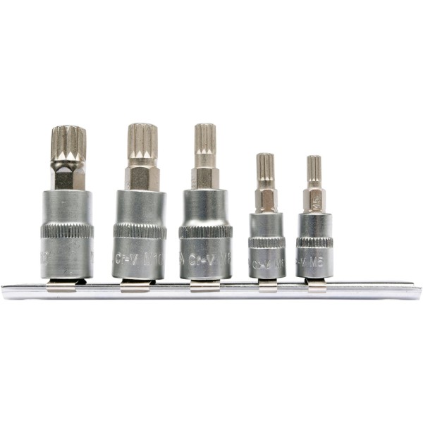 ZESTAW KLUCZY SPLINE NA SZYNIE 5CZ. YT-04360