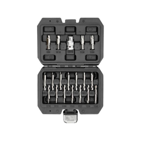 ZESTAW BITÓW DO OBROBIONYCH ŚRUB 19 ELEMENTÓW YT-04584