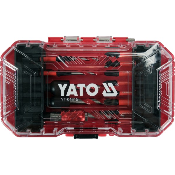 ZESTAW UDAROWYCH KOŃCÓWEK ŚRUBOKRĘTOWYCH 18 SZT. YT-04615