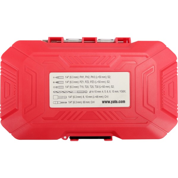 ZESTAW UDAROWYCH KOŃCÓWEK ŚRUBOKRĘTOWYCH 18 SZT. YT-04615